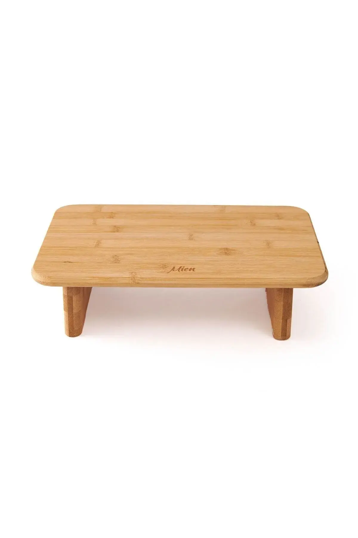 Mien Bambu Ayaklı Diktörtgen Kesme Tahtası - Bej - 34x22x9 cm