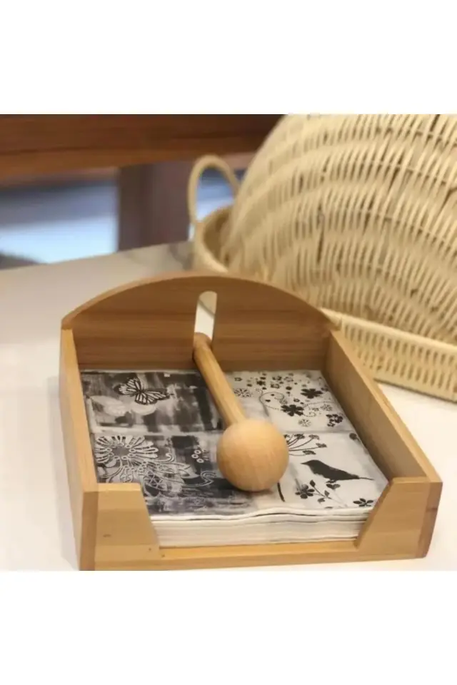 Mien Dayanıklı Bambu Peçetelik 7B15B