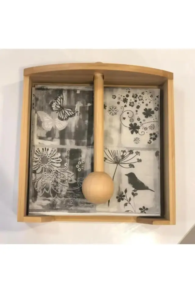 Mien Dayanıklı Bambu Peçetelik 7B15B