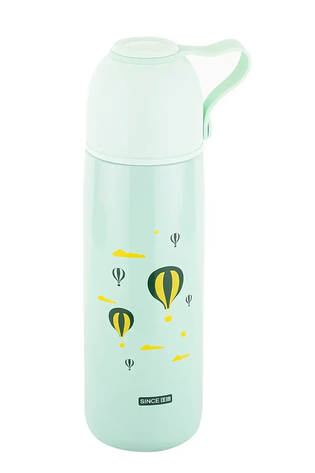 Okadı Yeşil Desenli Paslanmaz Çelik Termos 400ml