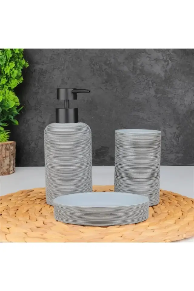 Mien Polyresın Sıvı Sabunluk Seti 3lü Cn-56793