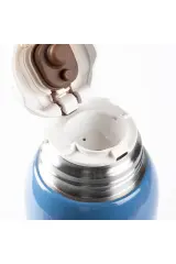 KAKE MAVİ AYICIK DESENLİ ÇİFT KAPAKLI ÇOCUK TERMOSU 600ML