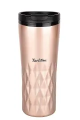 Bronz Yıldız Desenli Paslanmaz Çelik Bardak Termosu 470 ml