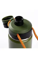 024-01-YEŞİL ÇİFT KATMANLI  PASLANMAZ ÇELİK TERMOS SU ŞİŞESİ 500ML