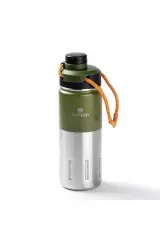 024-01-YEŞİL ÇİFT KATMANLI  PASLANMAZ ÇELİK TERMOS SU ŞİŞESİ 500ML