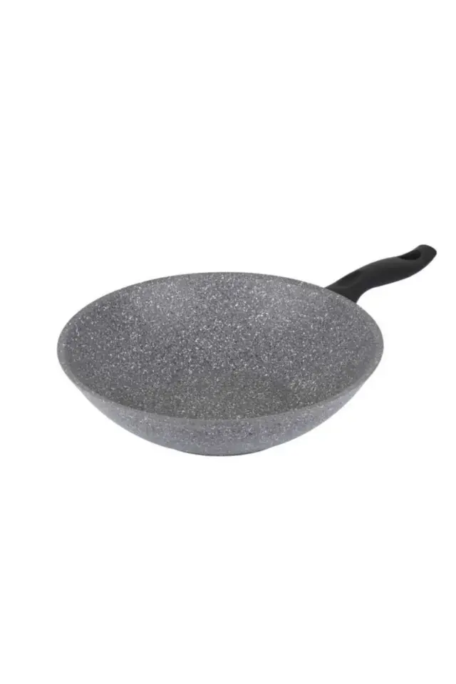 Granitte Gri Granit Wok Tava 28cm
