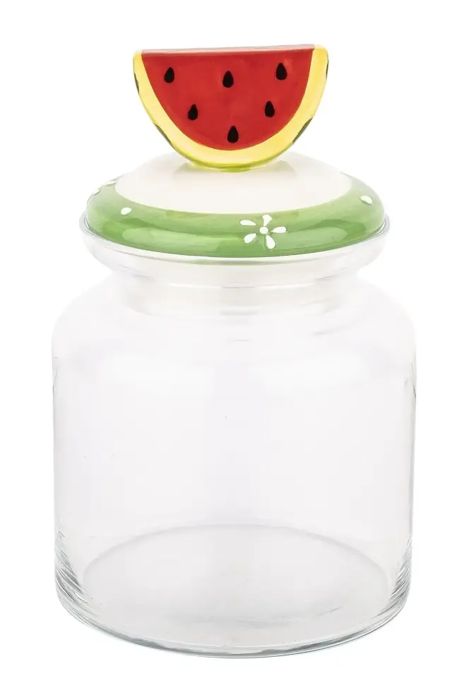 Karpuz Seramik Kapaklı Kavanoz 1085ml