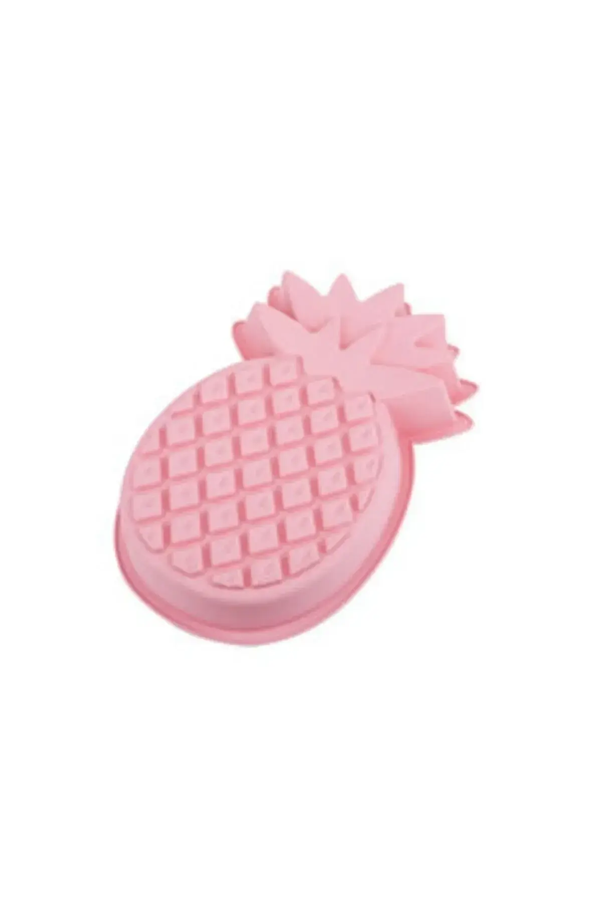 Açık Pembe Ananas Şekilli Silikon Kek Kalıbı