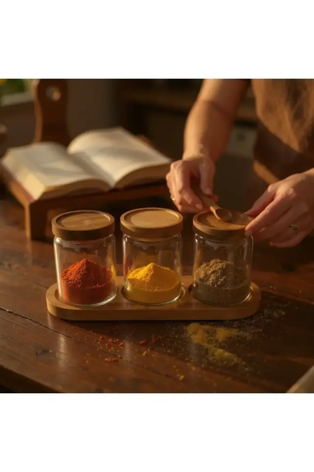 AKASYA KAPAKLI CAM KAVANOZ 600ML AKASYA STANDLI KAVANOZ