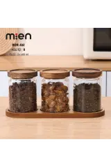 AKASYA KAPAKLI CAM KAVANOZ 600ML AKASYA STANDLI KAVANOZ