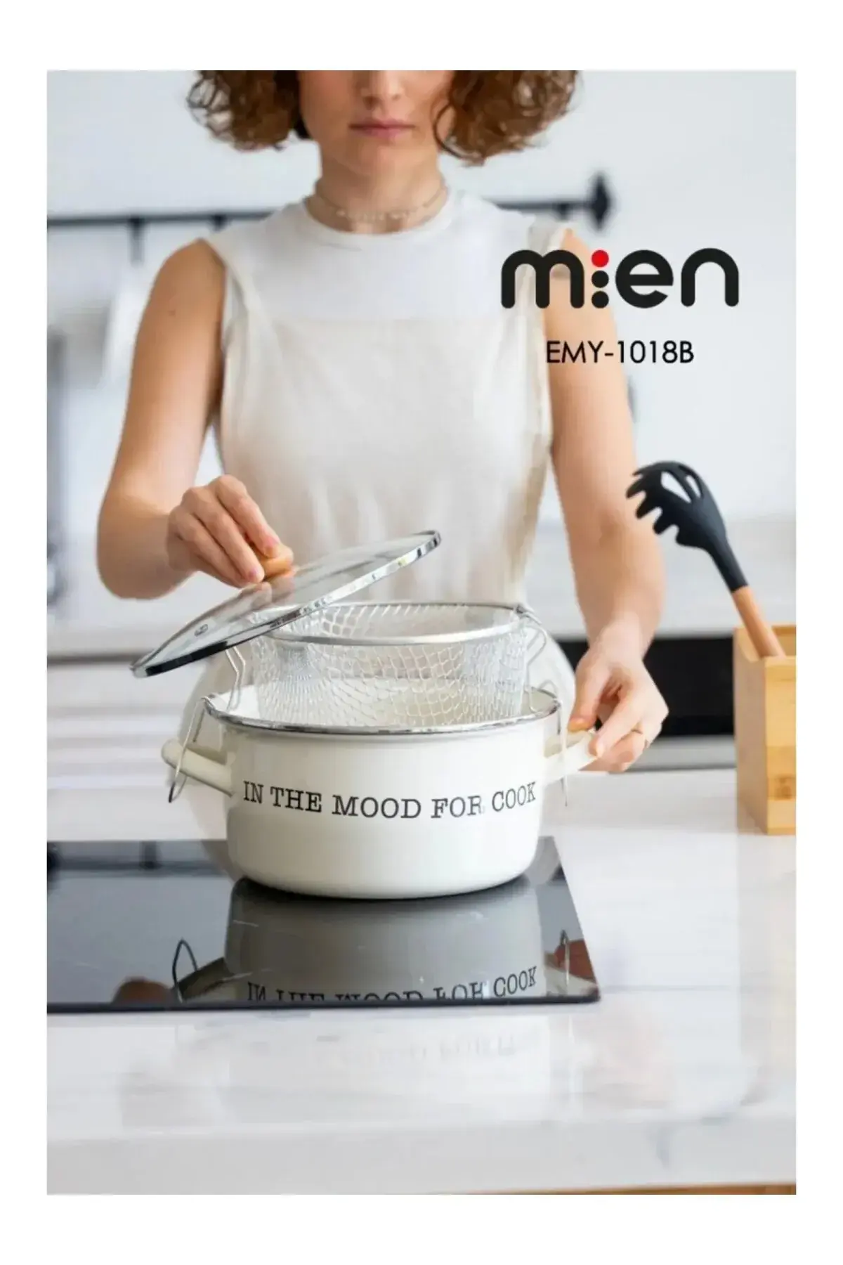 EMY1018B Emaye Kızartma Tenceresi 22 Cm