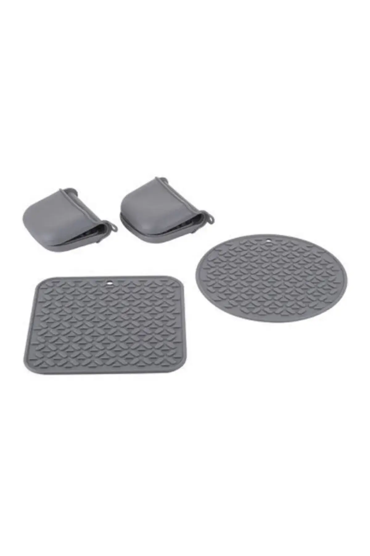 Silikon Gri 4 Parça Nihale Tutamaç Seti
