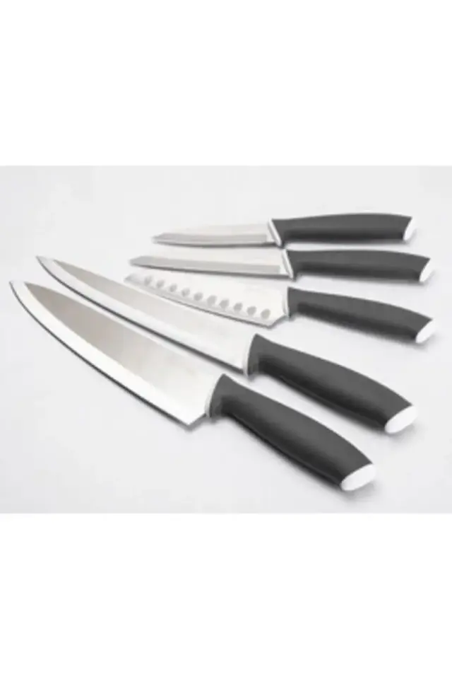 5li Füme Santoku Bıçak Seti