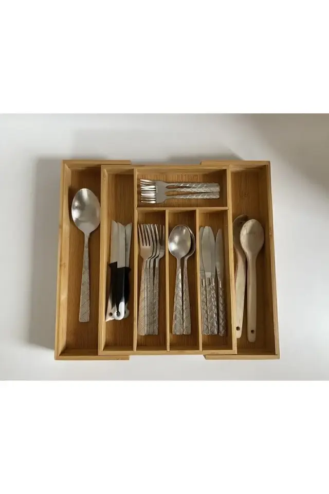 Bambu Ayarlanabilir Çekmece Içi Ölçü Ayarlı Kaşıklık 5-7 Bölmeli Fma896796