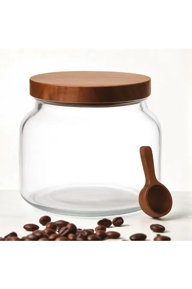 Akasya Mega Cam Kavanoz 2000 ml, Vakumlu kapaklı Erzak kavanozu , Çok amaçlı Kavanoz