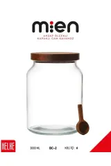 Akasya Mega Cam Kavanoz 3000 ml, Vakumlu kapaklı Erzak kavanozu , Çok amaçlı Kavanoz