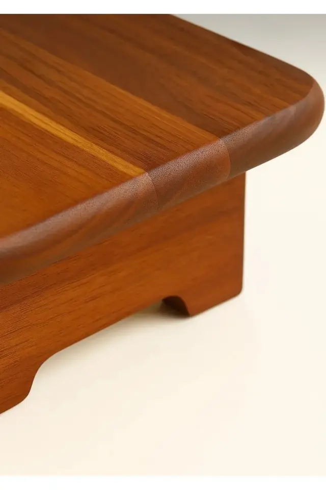 Nubutu Ayaklı Akasya Sunumluk , Akasya ayaklı kesme tahtası,Doğal Dikdörtgen Akasya Sunumluk 35x22x8