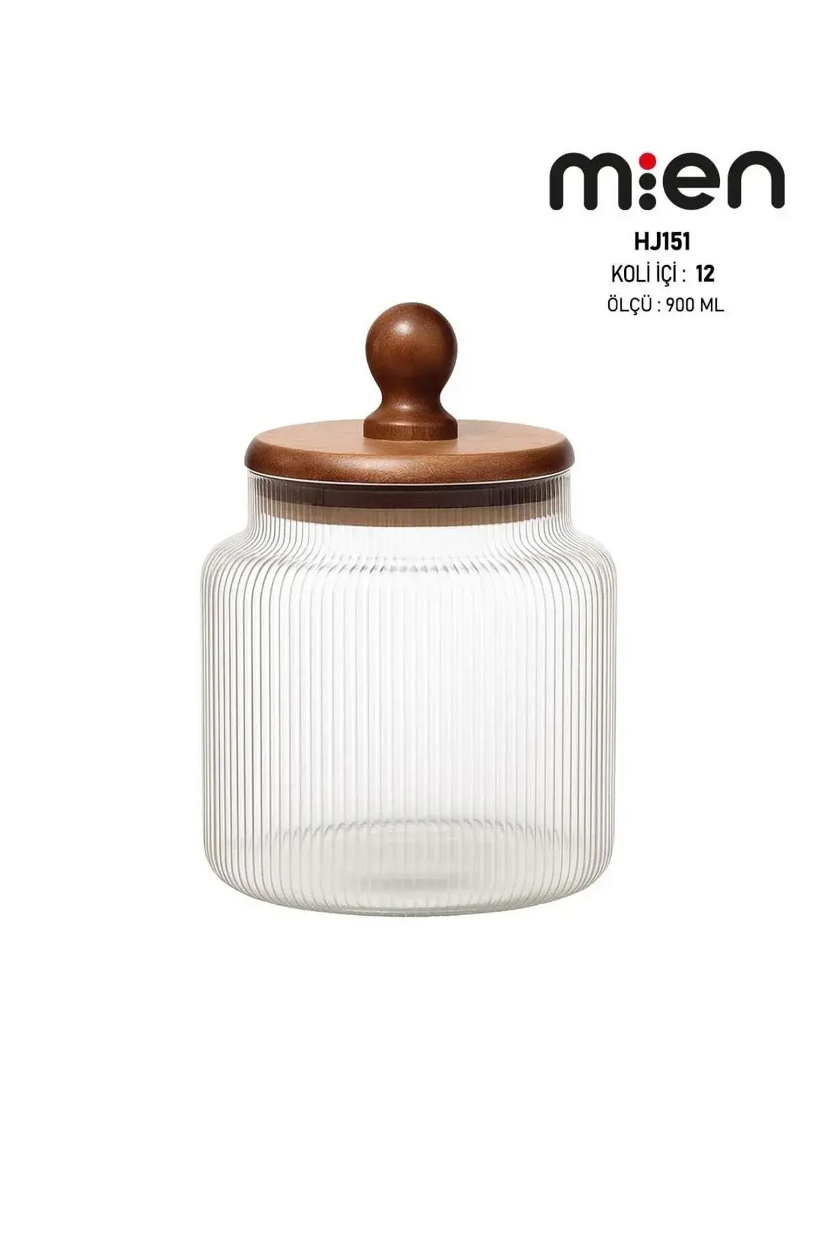 Akasya Ball Cam Kavanoz-900ml , Cam Akasya Kapaklı Kavanoz,Çok Amaçlı Kavanoz