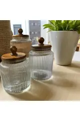 Akasya Ball Cam Kavanoz Set, Cam Akasya Kapaklı Kavanoz,Çok Amaçlı Kavanoz,900.1200.1700ml