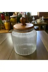 Akasya Ball Cam Kavanoz Set, Cam Akasya Kapaklı Kavanoz,Çok Amaçlı Kavanoz,900.1200.1700ml