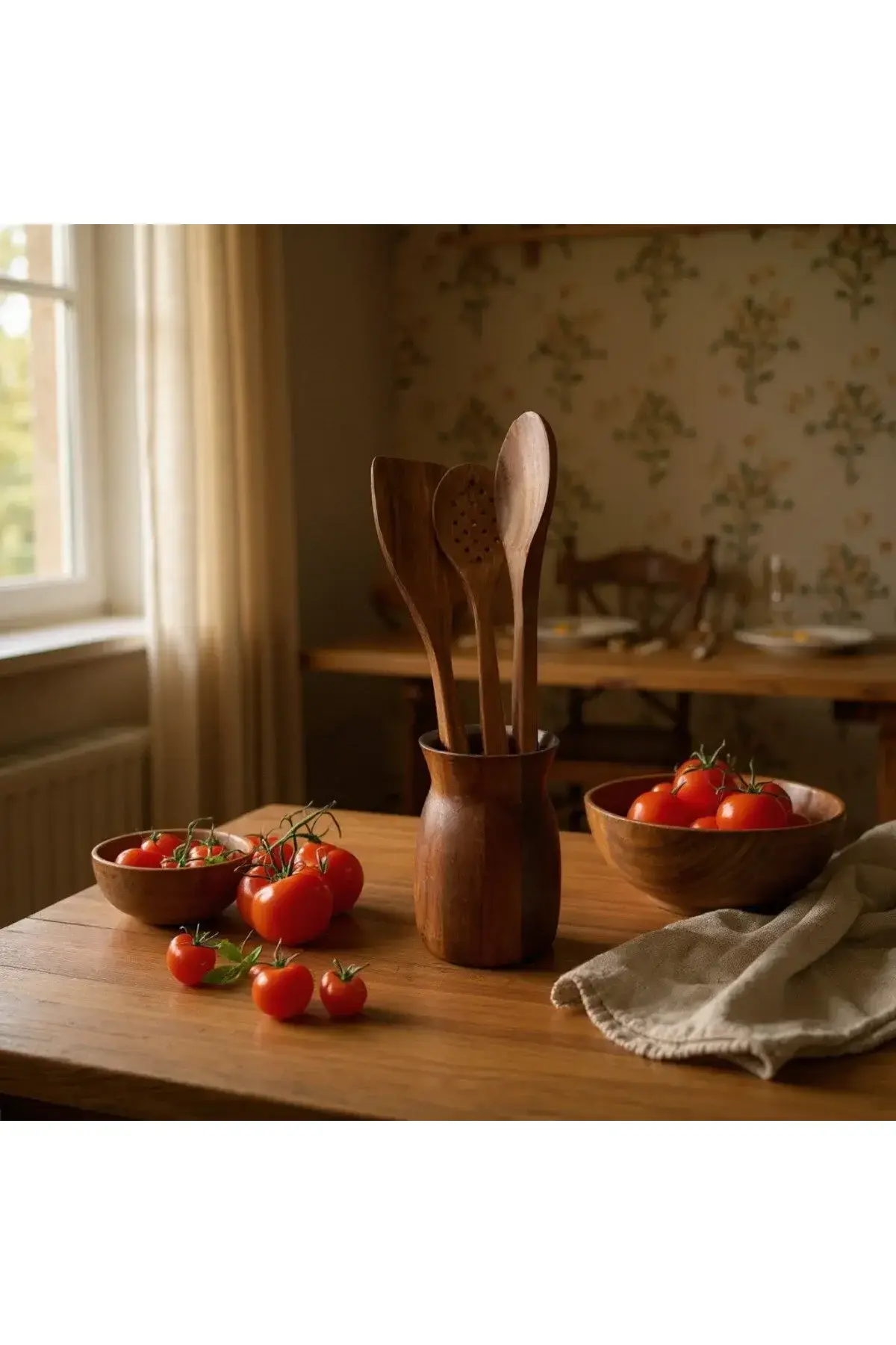 Akasya kaşıklık ve 3lü kaşık set