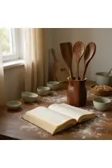 Akasya kaşıklık ve 3lü kaşık set