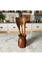 Akasya kaşıklık ve 3lü kaşık set