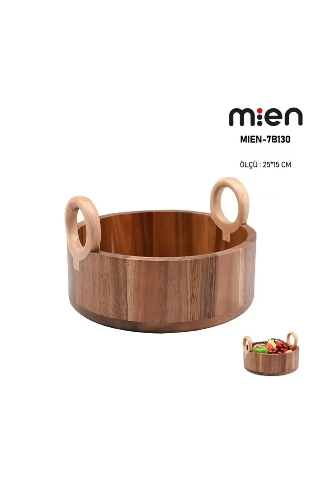 Akasya Yuvarlak Kulplu Kase