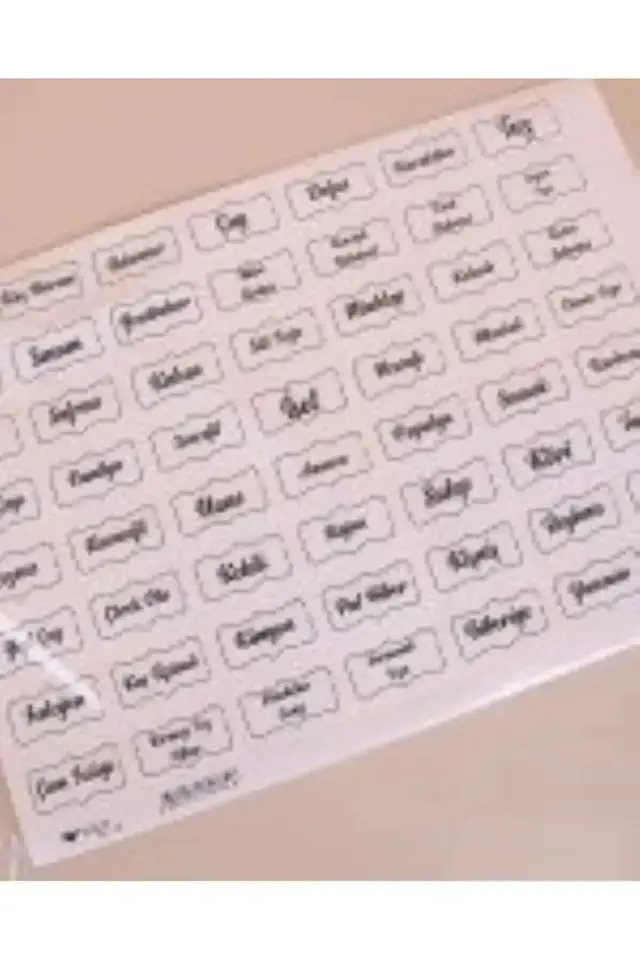 Standlı baharatlık seti,Bambu Kapaklı Cam baharatlık Etiket hediyeli