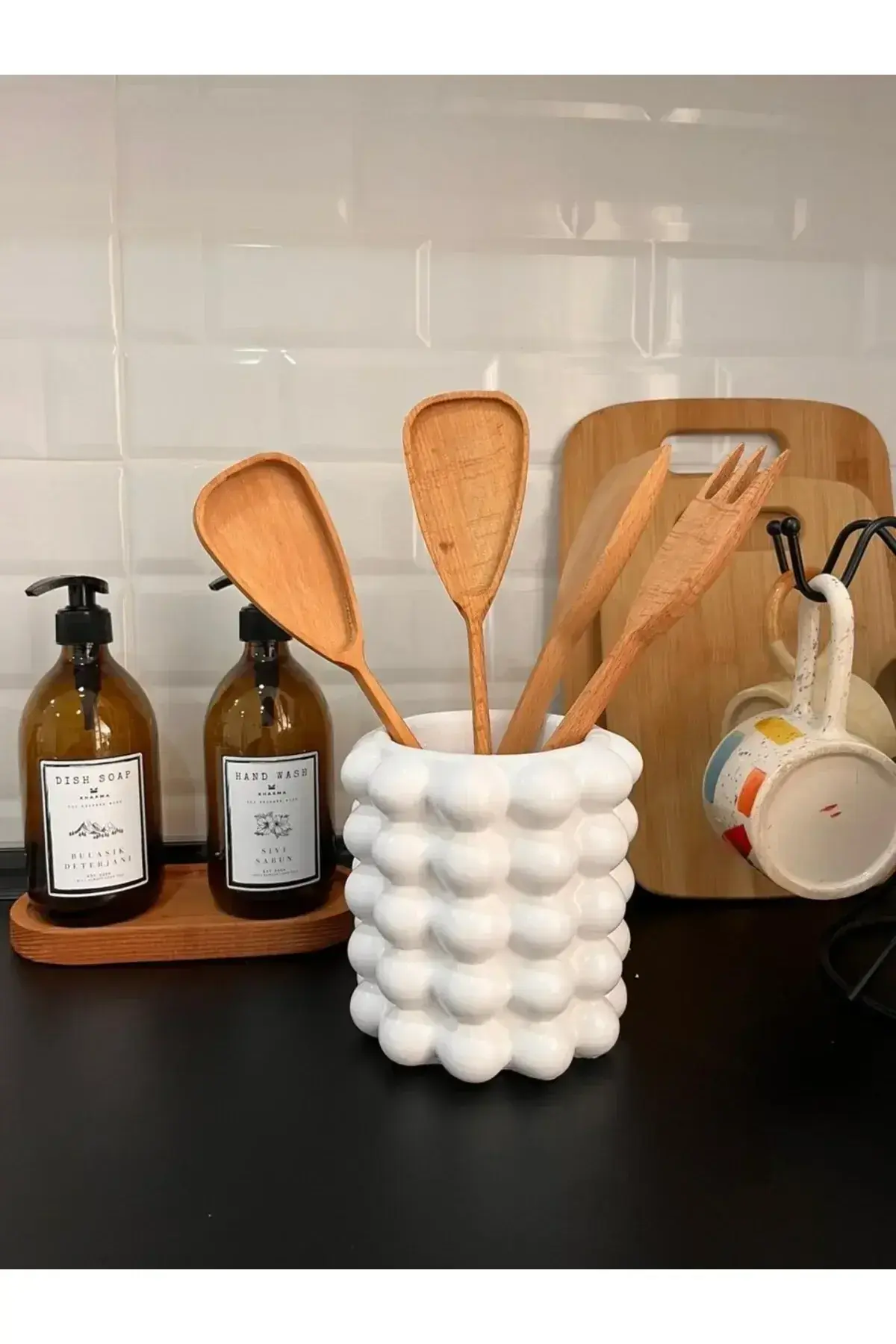 13CM Bubble Seramik Vazo-Seramik kaşıklık