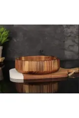 Curve 22-19-15 cm Akasya Kase 3'lü Set