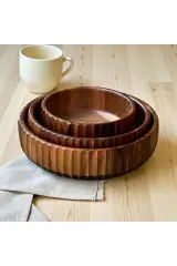 Curve 22-19-15 cm Akasya Kase 3'lü Set