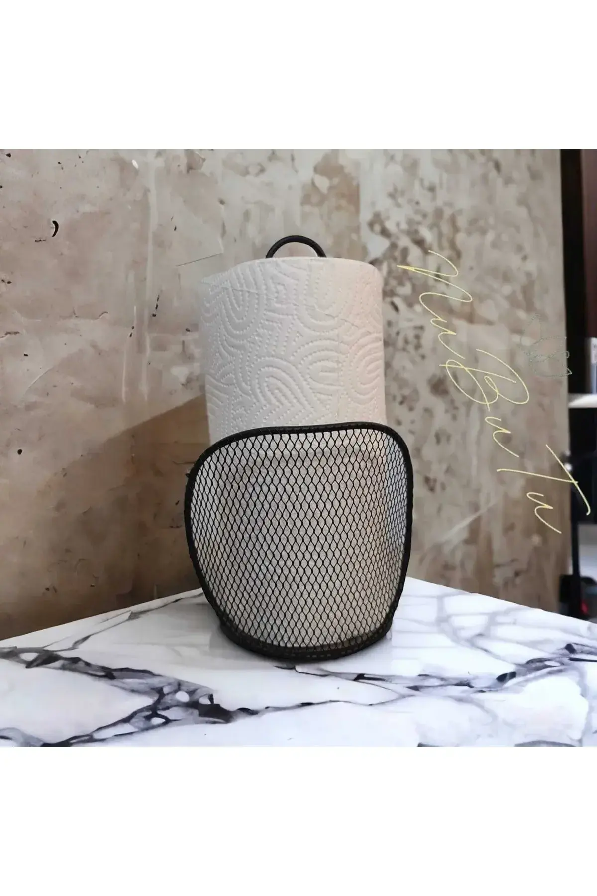 Siyah Metal Dik Havluluk,peçetelik,metal Havlu Kağıt Modern Peçetelik Siyah Metal