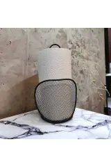 Siyah Metal Dik Havluluk,peçetelik,metal Havlu Kağıt Modern Peçetelik Siyah Metal
