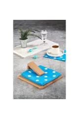 Ahşap Peçetelik Lily , Ahşap kare masa peçetelik