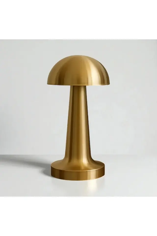 3 Renk Işıklı Şarjlı Masa lambası Gold Masa lambası usb şarjlı