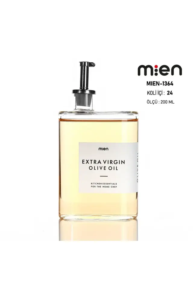 Borosilikat Cam Yağdanlık , Cam Yağlık Sirkelik 200ml 2adet metal tıpa