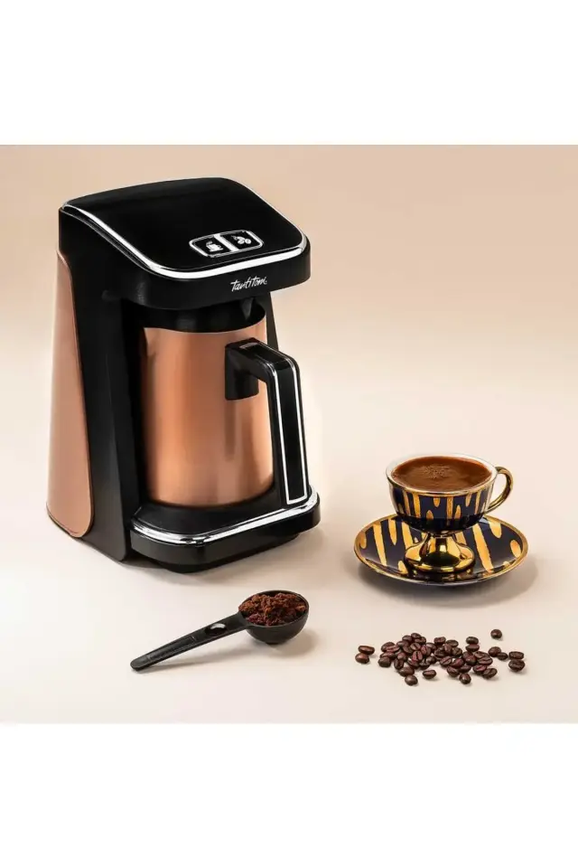 Rose Gold Hazneli Türk Kahvesi Makinesi Rose Gold