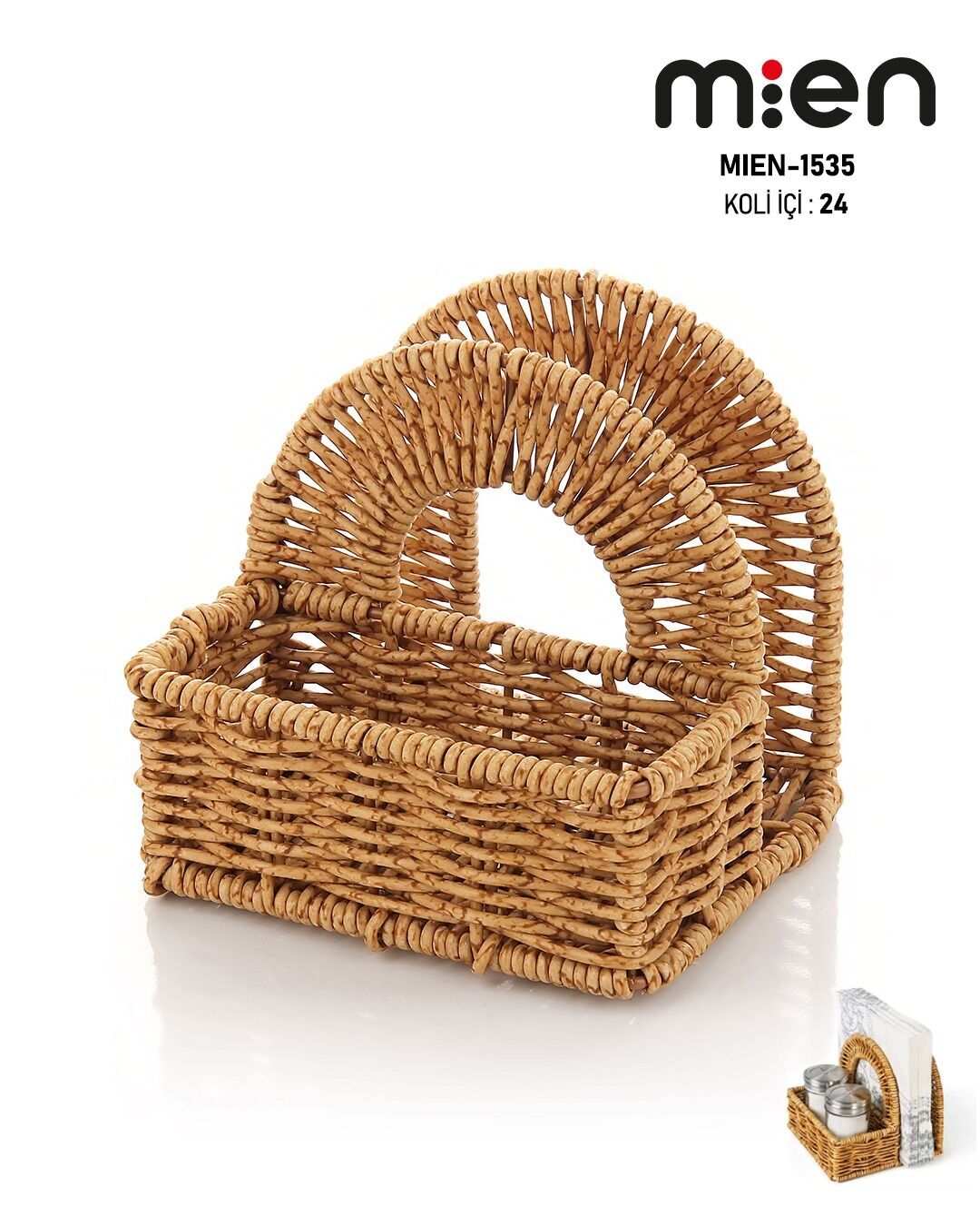 Rattan Peçetelik Organizer