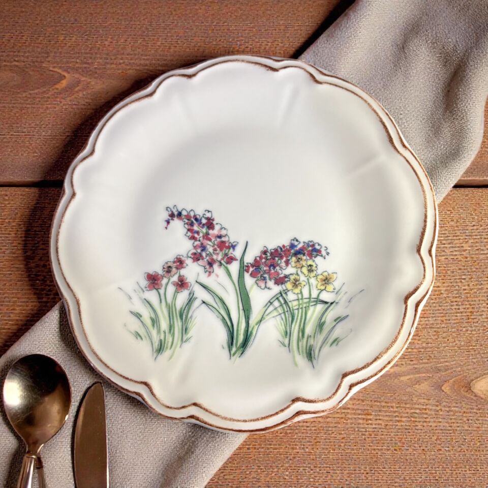 Amber Fulya Ayaklı Sunum Seti 8 Parça,Pasta Sunum Seti,Sofra Sunum