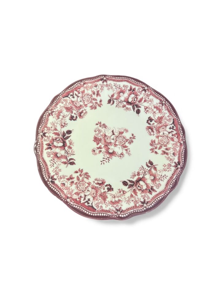 Velour Maroon Fulya Yemek Seti 24 parça