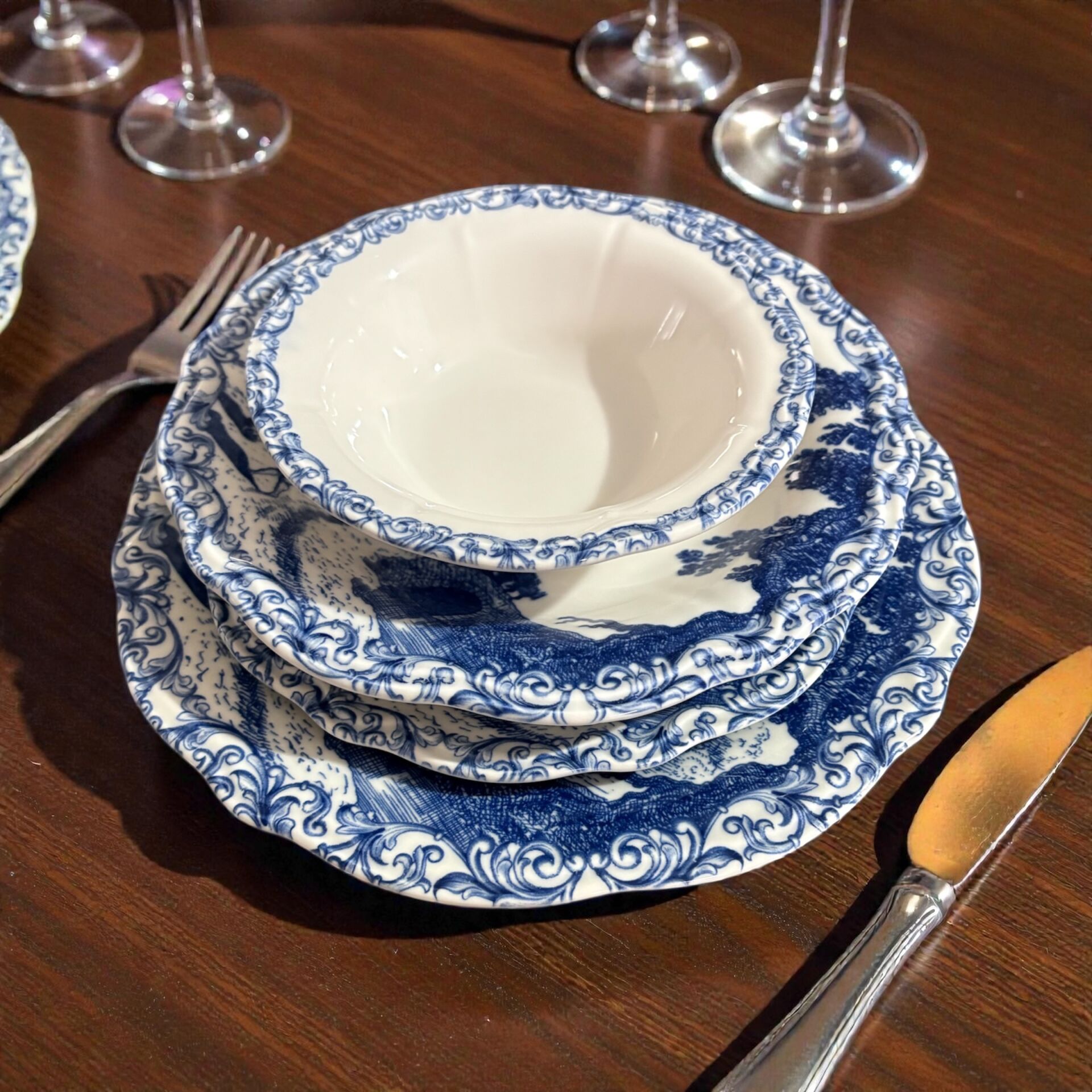 Marvail Fulya Yemek Takımı 24 Parça