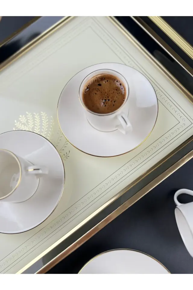 Lumina Gold 12 Parça 6 Kişilik Kahve Fincan Takımı