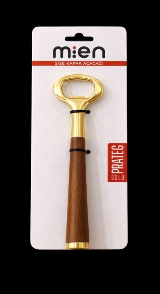 Prateg Akasya Saplı Gold Şişe Açacağı