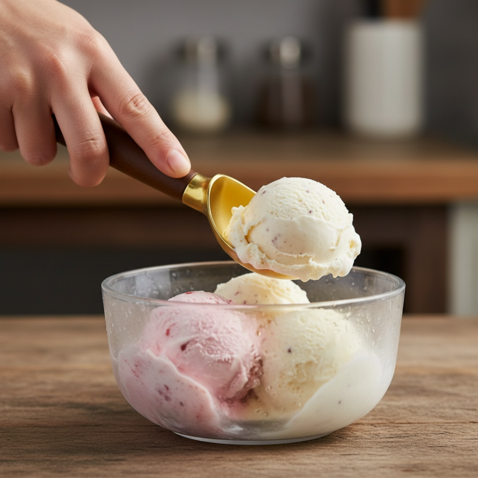 Prateg Akasya Saplı Gold Dondurma Kaşığı