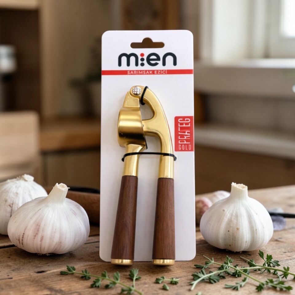 Prateg Akasya Saplı Gold Sarımsak Ezici