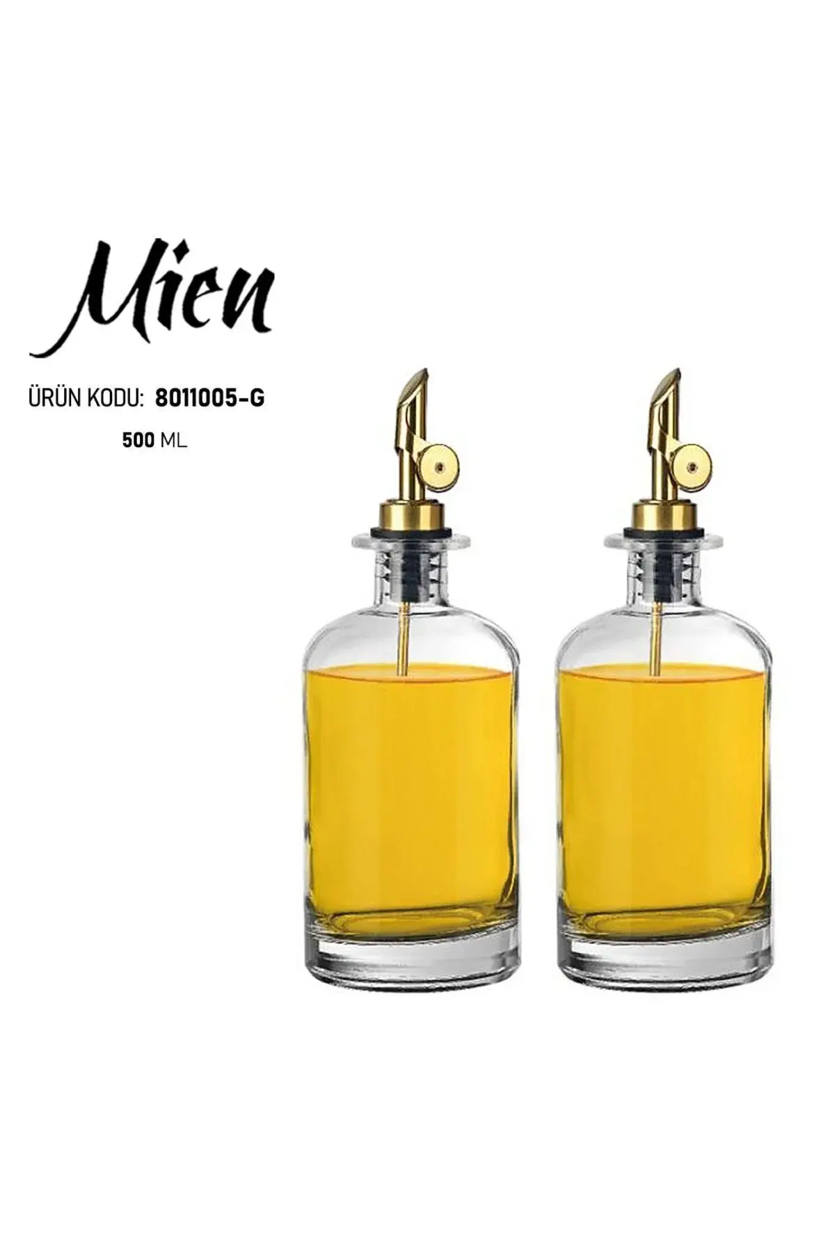 Mien 2'li Cam Yağdanlık Seti 500ml